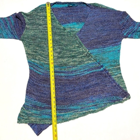 Prana Vignette Deep Balsam Blue Sweater Size L - Picture 10 of 14